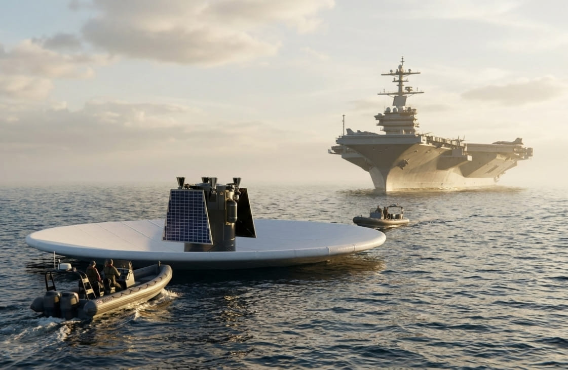 Spacecraft over contested operational theater